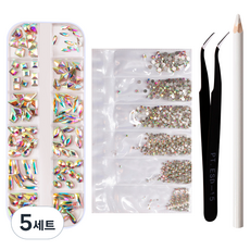 시크핏네일 풀스톤 네일아트 세트 ZN0139, 혼합색상, 5세트