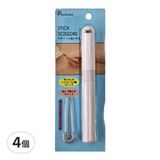 PuniLabo 攜帶型剪刀 棒型 附掛繩, 海豹, 4個