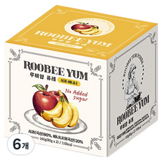 ROOBEE YUM 果泥 2p, 160g, 6個, 混合口味(蘋果/香蕉)