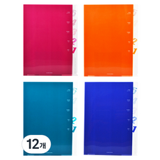 에코청운 5포켓화일 A4, 랜덤 발송, 12개