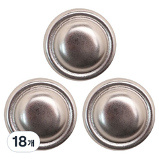 동대문단추왕 고급 금장 단추 블랑코 13mm, 은반광, 18개