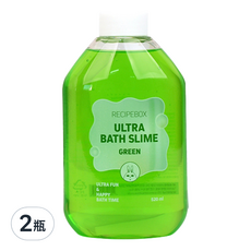 Recipe Box 泡泡史萊姆入浴劑 綠色 520ml 兒童泡澡玩具 寶寶沐浴露, 2瓶