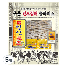 만선호프 구운 건오징어 슬라이스, 5개, 120g