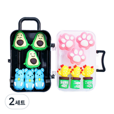 DADA 鉛筆保護蓋收納盒組 Avocado, 2套, 混色