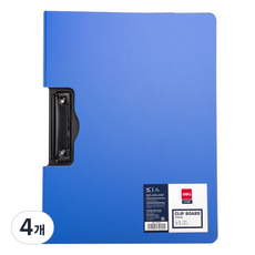 델리 커버 클립보드 A4 E75302, 랜덤발송, 4개