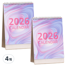 sewoose 2026年 Color Pop與漸層桌曆日曆, 4個, 混合顏色