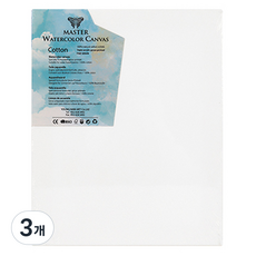 마스터 수채화 캔버스 F형 면천 FINE GRAIN, 3개, 3호