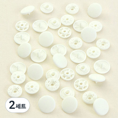 썬그립 멀티 티단추 15mm 세트, 02 크림아이보리, 2세트