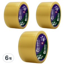 신흥테이프 프리미엄 무소음 핸디컷 투명 테이프 48mm x 40m, 6개