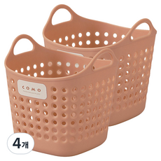 이노마타 사각 소프트 미니 바스켓 4466, 카멜, 4개