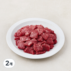농협안심한우 정육 1+등급 세절 국거리용 (냉장), 2개, 1kg