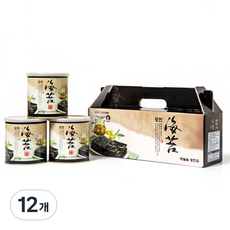 광천 재래 캔김 35g, 12개