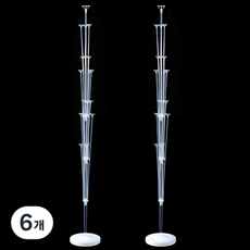 PARTYSHOW 19支氣球棒架 160公分, 混合顏色, 6個