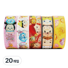 금홍팬시 디즈니 썸썸 마스킹테이프 15mm x 6m, 20개입