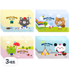 misoro 600零用錢記帳本 4種*5入組 140*90*4mm 2312, 貓咪, 松鼠, 青蛙, 熊, 3套