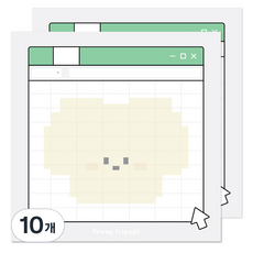 도나와친구들 MBTI 떡메모지, J 계획은 엑셀이지!, 10개, 100개입