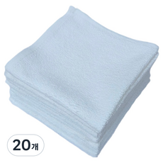 Draw Life 純棉抹布 柔軟白色 30g, 20個