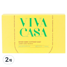 VIVACASA 烘衣機用烘衣紙 織物柔軟劑 正裝, 40入, 2個