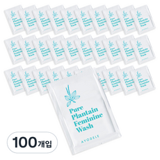 아요델 질경초 여성청결제 1회용 파우치, 4ml, 100개입
