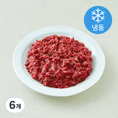 유기농 인증 좋은소식 한우 1++등급 (7) 다짐육 (냉동), 6개, 200g