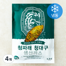 청파래 청대구 생선까스 (냉동), 1.2kg, 4개