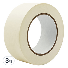 라이크존 접착 마킹 마스킹테이프 15mm x 50m, 화이트, 3개