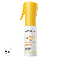 아토팜 키즈 쿨링 스포츠 선 스프레이 SPF50+ PA++++, 100ml, 5개