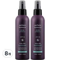 아브카 퍼퓸 대용량 바디 미스트 화이트머스크향, 8개, 200ml