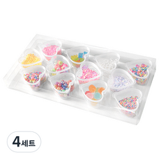슬라임 토핑 파츠 12종, 4세트, 랜덤 발송