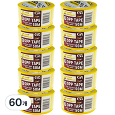 GUARDMAN 55mic 輕包裝 OPP膠帶 50m 透明, 60個