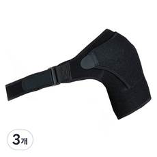 생활공식 조절형 어깨 보호대, 블랙, 3개