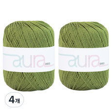 yarna 아우라 뜨개실 50g, 609 포레스트, 4개