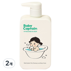아기대장 쌀미음 비건 바스앤샴푸, 2개, 400ml