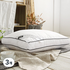 아임리빙 중량업 블랙라인 호텔용 나노 마이크로 노멀 마법베개솜 일반형, 화이트, 3개