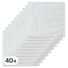 casaro 超細纖維廚房毛巾 雪白, 40個