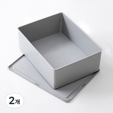 스타 다용도 칸막이 정리함 단일 24.2cm, 06 그레이, 2개