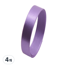 BR 공단 리본끈 10mm, H42보라, 45m, 4개