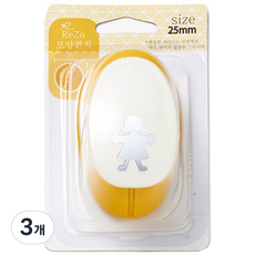 ReZo 모양펀치 25mm, 소녀, 3개