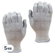 NiTex 防切割 K9 99 食品用內襯 CUT A5 等級雙手手套組, 5套, 單一顏色