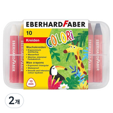 에버하트파버 이지그립 크레용, 2개, 10색