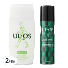 우르오스 중건성 페이셜케어 스킨밀크 200ml + 페이스워시 100g 세트, 2세트