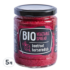 루돌프 유기농 야채 스프레드 잼 비트루트 호스래디시, 235g, 5개