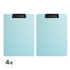 동아피엠에스 세로형 두꺼운 벽걸이 클립보드 A4, 그린, 4개