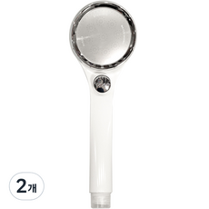 제니스 초 절수형 수압상승 샤워기헤드, 2개, 혼합색상