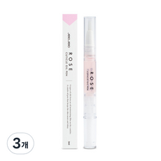 젤로젤로 로즈 큐티클 오일 에센스펜 네일 영양제, 3개, 3ml