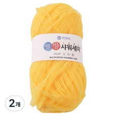 YEONIL 健康沐浴球編織線, 03 迎春花黃