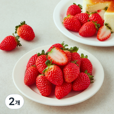 퓨어웍스코리아 딸기, 2개, 300g(30과)