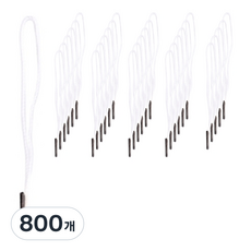 데이모드 라벨용 무핀 실고리, 07 블랙팁 + 화이트끈, 800개
