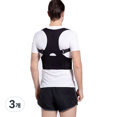 나음다름 성인 자세 밴드 블랙, 3개