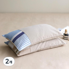 오리고 셔벗 메밀 베개, 컬러오브브리즈 베이지, 2개
